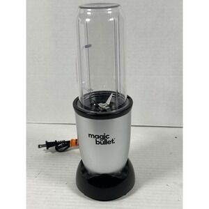 Magic Bullet Personal Blender Silver Black MB-WL076C-02 with Tall Handle Cup